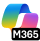Емблема Copilot з емблемою M365