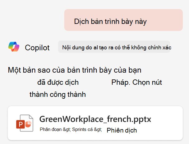 ppt translate copilot tương tác