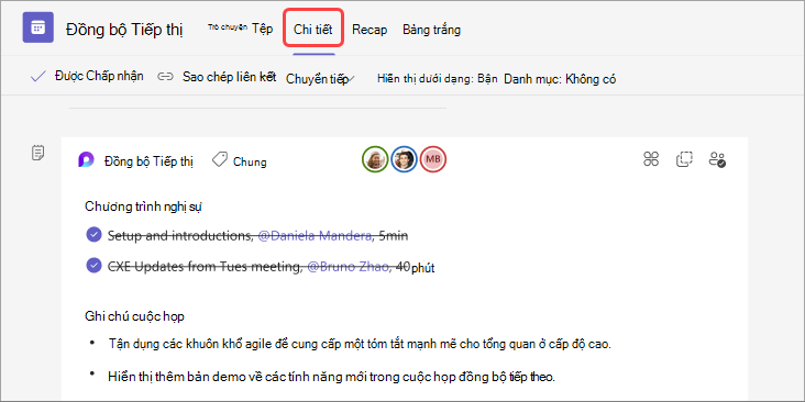 Hình ảnh hiển thị vị trí của Chi tiết trên trang